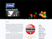 Tablet Screenshot of goanbands.com